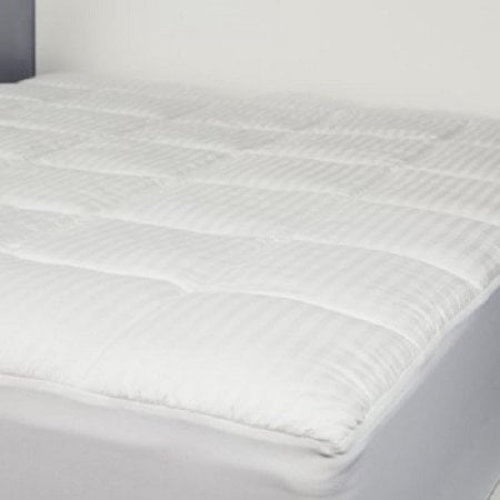 Keeco 400 Thread Count Cotton Dobby Mattress Pad Full White Keeco 400 Thread Count Cotton Dobby Mattress Pad Full White